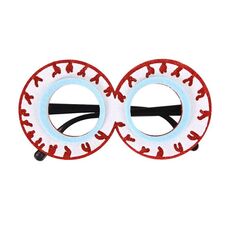 3 PCS Halloween Decorazione Scheletro di occhiali divertenti Scheletro Spider Horror Props Eye Frame