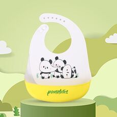 Spray per bambini spray impermeabile in silicone bavaga asciugamano di saliva ultra-sottile, schema: panda per bambini