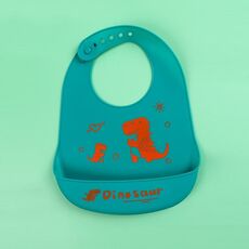 Spray per bambini spray impermeabile in silicone bavaga asciugamano di saliva ultra-sottile, schema: grande e piccolo dinosauro