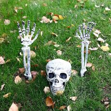 Simulazione di Halloween Simulazione Mano e Gamba Decorazione Horror Props Hand Bone Skull