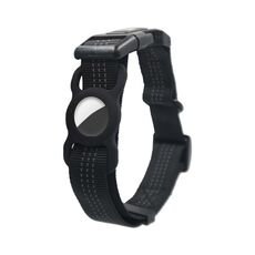 PUGGA GG1002 Polyester Dog Disposition Protector Collar per Airtag, dimensioni: L (nero)