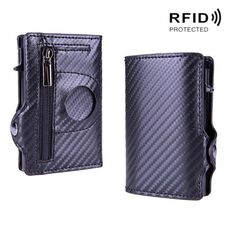 Porta della scheda multi-compartimento X-85 RFID per Airtag (fibra di carbonio)