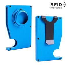 Porta della scheda antifurto portatile AK-1 RFID per Airtag (blu)