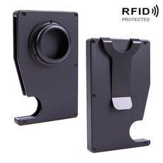 Porta della scheda antifurto portatile AK-1 RFID per Airtag (nero)