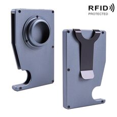 Porta della scheda antifurto portatile AK-1 RFID per airtag (grigio)