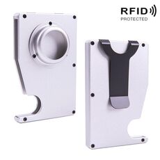 Porta della scheda antifurto portatile AK-1 RFID per airtag (argento)