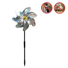 5PCS Balcone Giardino Terreno agricolo Riflettore cattura uccelli Mulino a vento laser anti-uccello, Stile: Sette