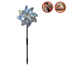 5PCS Balcone Giardino Terreno agricolo Riflettore cattura uccelli Mulino a vento laser anti-uccello, Stile: Otto