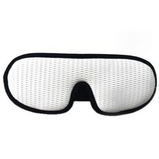 Maschera per occhi per dormire con ombreggiatura traspirante 3D (bianca)