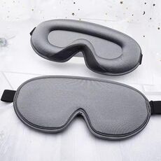 Maschera per gli occhi ombreggiante per il sonno vuota traspirante tridimensionale, specifica: grigia