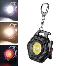 E-SMARTER W5131 mini portachiavi torcia portatile a luce forte, specifica: nero