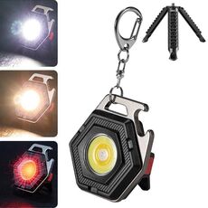 E-SMARTER W5131 Mini portachiavi torcia portatile a luce forte, specifica: appannamento + treppiede