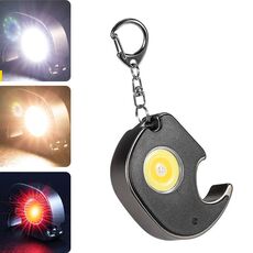 E-SMARTER W5132 mini portachiavi torcia portatile a luce forte, specifica: nero