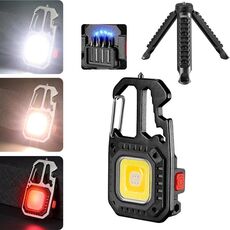 E-SMARTER W5138 Mini torcia portatile a luce intensa, specifica: nero + staffa