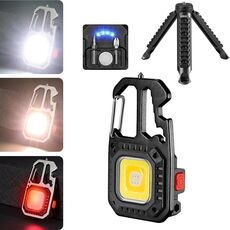E-SMARTER W5138 Mini torcia portatile a luce intensa, specifica: nero + magnete + staffa