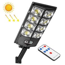 E-SMARTER LED Luce stradale a doppia fila Luce solare per sensore da giardino, Stile: W789A-6