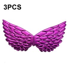 3 PCS Bambini Prom Dress Up Ali Elfo Ali Colorate Puntelli Costume Party (Viola Profondo)
