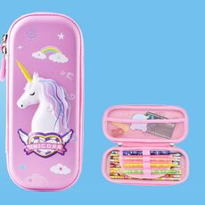 Astuccio portapenne multi-scomparto Uime EVA 3D, scatola per cancelleria, materiale scolastico per bambini (cavallo elfo)