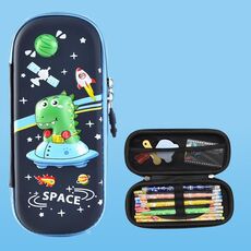 Uime EVA 3D astuccio multi-scomparto scatola di cancelleria materiale scolastico per bambini (Baby Dragon)