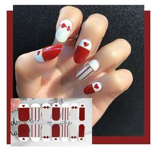 10 PCS Adesivo per nail art impermeabile con stampa a caldo 3D (Z/A088)