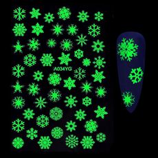 5 PCS TZ0290 Adesivi per unghie luminosi per feste di Halloween(02)
