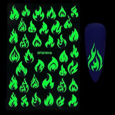 5 PCS TZ0290 Adesivi per unghie luminosi per feste di Halloween(04)