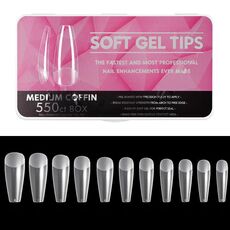 Piastra per unghie per manicure senza cuciture ultrasottile antigraffio, forma: 01 tipo T satinato