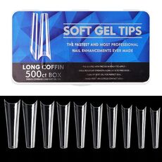 Piastra per unghie per manicure senza cuciture ultrasottile antigraffio, forma: 06 denim lungo