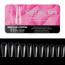 Piastra per unghie per manicure senza cuciture ultrasottile antigraffio, forma: 10 bara corta