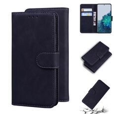 Per Samsung Galaxy S22 5G Skin Feel Pure Color Flip Pelle Custodia per cellulare (nero)