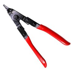Pinze per anelli elastici piatti rinforzati Pinze per anelli elastici a bocca piatta (rosso)