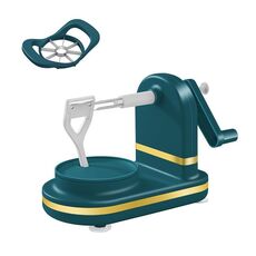 Dicer divisore per mele con pelapatate a manovella (verde scuro)