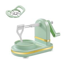 Dicer per pelapatate a manovella per mele (verde chiaro)
