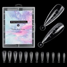 2 Scatole Nail Crystal Rapid Light Therapy Extension Nail Model, Forma: 120 PZ 08