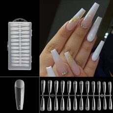 240 pezzi per unghie sottili smerigliati per manicure estesa senza incisione WH-107 Numero singolo 5-9