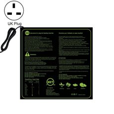 Pad riscaldante per piantina impermeabile 20 x 20 pollici Pad riscaldante a temperatura costante (spina britannica 240 V)