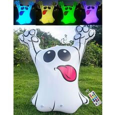 Decorazione gonfiabile del centro commerciale della casa stregata della barra di Halloween, dimensione: fantasma luminoso di 72CM