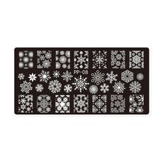 Piastra in acciaio stampata per nail art da sogno a farfalla (E084-8)