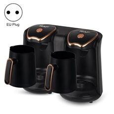 RAF R.109 Caffettiera riscaldante per uso domestico Caffettiera portatile per caffè da ufficio, Spina UE (oro nero)