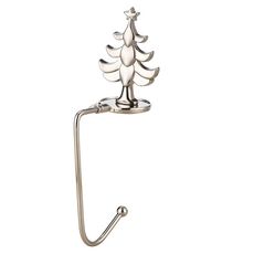 2 pezzi D1013 Gancio decorativo natalizio Gancio natalizio per cartoni animati, specifica: albero d'argento