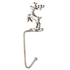 2 PCS D1013 Gancio decorativo natalizio Gancio di Natale del fumetto, spec: cervo d'argento