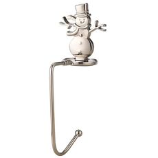 2 PCS D1013 Gancio decorativo natalizio Gancio di Natale del fumetto, spec: pupazzo di neve d'argento