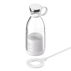 Mini spremiagrumi elettrico portatile per esterni con ricarica wireless (bianco)