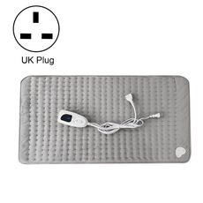 Coperta riscaldante elettrica per fisioterapia domestica, dimensioni: 40x30 cm, tipo di spina: spina britannica (grigio argento)