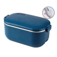 La scatola del pranzo riscaldante in acciaio inossidabile 304 da 48 W 1L può essere collegata alla spina americana (blu)