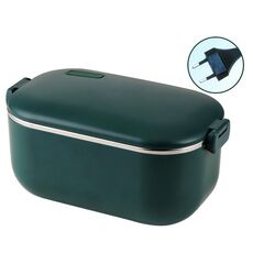 Il pranzo al sacco riscaldante in acciaio inossidabile 304 da 48 W 1L può essere collegato alla spina europea (verde)