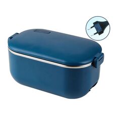 La scatola del pranzo riscaldante in acciaio inossidabile 304 da 48 W 1L può essere collegata alla spina europea (blu)