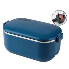 Lunch Box riscaldante in acciaio inossidabile 48W 1L 304 può essere collegato alla spina del Regno Unito (blu)