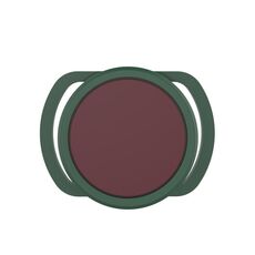 Custodia in silicone anti-smarrimento da 2 pezzi per AirTag, dimensioni: 35 mm (verde scuro + rosso vino)