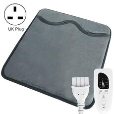 Scaldapiedi elettrico da 60 W per donna, uomo, coperta riscaldante, spina britannica 240 V (grigio scuro)